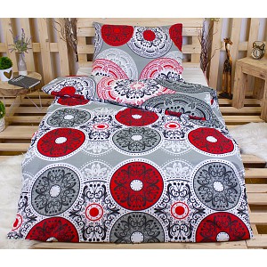 Bavlněné povlečení 140x200+70x90 Orient grey