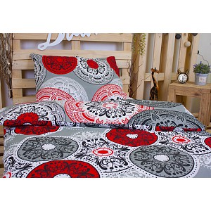 Bavlněné povlečení 140x200+70x90 Orient grey