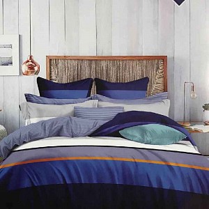 Povlečení v dárkové kazetě 140x200+70x90 Pyžamový pruh