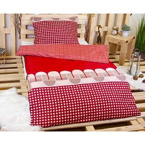 Povlečení v dárkové kazetě 140x200+70x90 Red Tubing