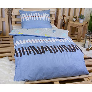 Povlečení v dárkové kazetě 140x200+70x90 Písmenkové hvězdy