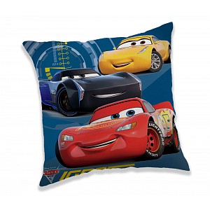 Dekorační polštářek 40x40 cm - Cars blue