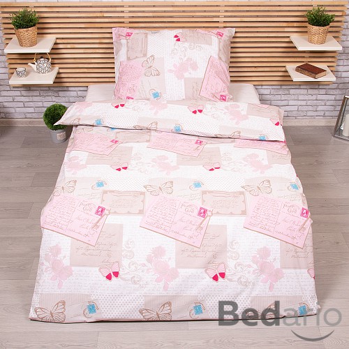 Bavlněné povlečení 140x200+70x90 Zamilované psaní