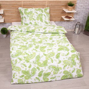 Krepové povlečení Jarní ornament 140x200+70x90