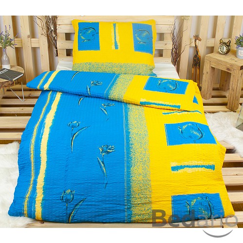 Krepové povlečení Deluxe 140x200+70x90 Tulips