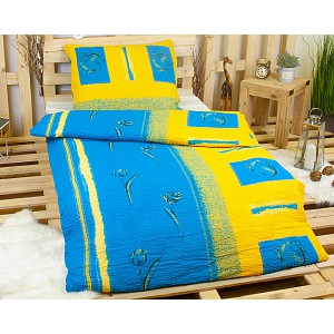 Krepové povlečení Deluxe 140x200+70x90 Tulips