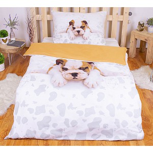 3D Povlečení 140x200+70x90 Bobík