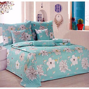 Povlečení Mikrokrep na dvě lůžka 140x200 70x90 Tyrkys