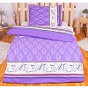 Bavlněné povlečení 140x200+70x90 Fialová variace II.