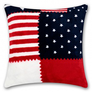 Povlak na polštářek mikroflanel 40x40 - Amerika