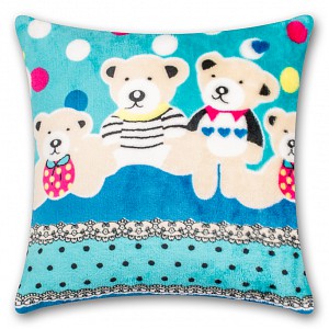 Povlak na polštářek mikroflanel 40x40 - Medvídci