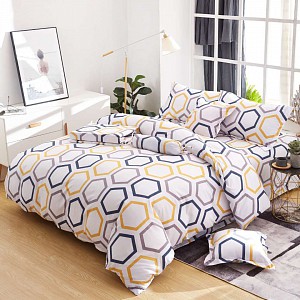 Osmidílná sada povlečení na 2 lůžka 140x200+70x90 Honey