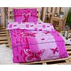 Bavlněné povlečení 140x200+70x90 Pink butterfly