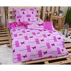 Bavlněné povlečení 140x200+70x90 Pink butterfly