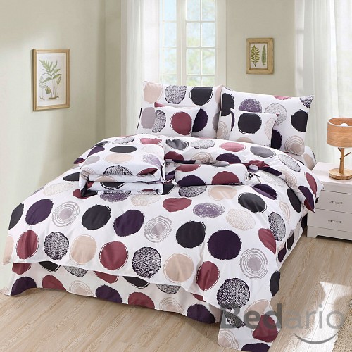 Osmidílná sada povlečení Mikrokrep 140x200+70x90 Circle