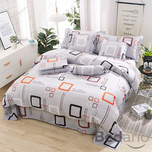 Osmidílná sada povlečení Mikrokrep 140x200+70x90 Squares