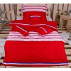 Osmidílná sada povlečení na 2 lůžka 140x200+70x90 Trikolora červena