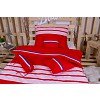 Osmidílná sada povlečení na 2 lůžka 140x200+70x90 Trikolora červena