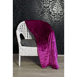 Mikroflanelová deka Premium 150x200 - Purpurová