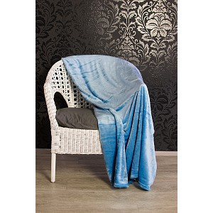 Mikroflanelová deka Premium 150x200 - Světle modrá
