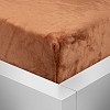 Mikroplyšové prostěradlo 220x200 Elegance - Rezavá Hnědá