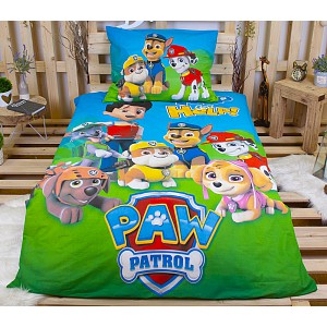 Bavlněné povlečení 140x200+70x90 Tlapková patrola