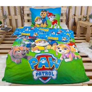 Bavlněné povlečení 140x200+70x90 Tlapková patrola