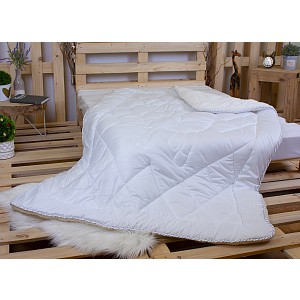 Prošívaná přikrývka Winter collection s beránkem 140x200 Bílá