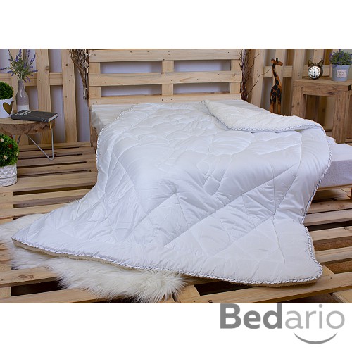 Prošívaná přikrývka Winter collection s beránkem 140x200 Bílá