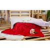 Prošívaná přikrývka Winter collection s beránkem 140x200 Červená