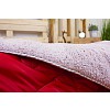 Prošívaná přikrývka Winter collection s beránkem 140x200 Červená