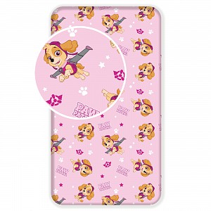Dětské bavlněné prostěradlo 90x200 Tlapková patrola PUP Power