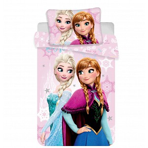 Dětské bavlněné povlečení Frozen sister love 100x135+40x60