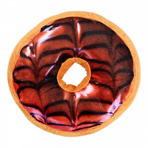 Dekorační plyšový polštářek DONUT 40 cm - Dark Cherry