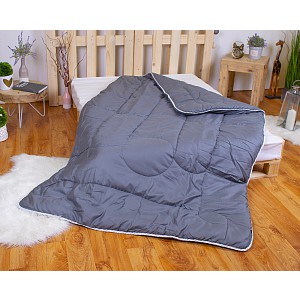 Prošívaná přikrývka ECONOMY Tmavě šedá 140x200