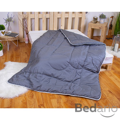 Prošívaná přikrývka ECONOMY Tmavě šedá 140x200