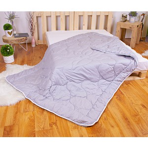 Prošívaná přikrývka ECONOMY Světle šedá 140x200