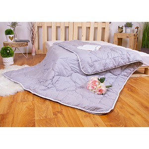 Prošívaná přikrývka ECONOMY Světle šedá 140x200