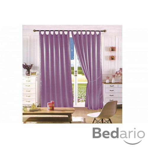 Saténové závěsy Home Art - 2 kusy Levandulová