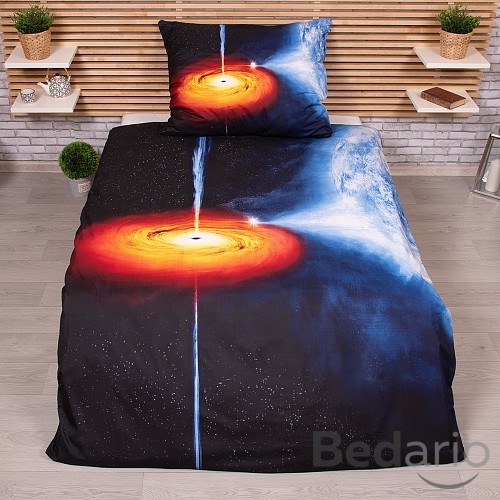 3D Povlečení 140x200+70x90 Singularita