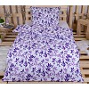 Povlečení mikrovlákno DeLuxe 140x200+70x90 Fialové větvičky