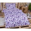 Povlečení mikrovlákno DeLuxe 140x200+70x90 Fialové větvičky