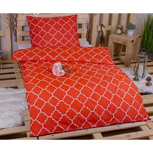 Povlečení mikrovlákno DeLuxe 140x200+70x90 Stripes red