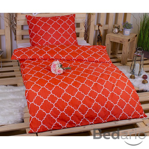 Povlečení mikrovlákno DeLuxe 140x200+70x90 Stripes red