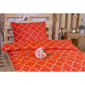 Povlečení mikrovlákno DeLuxe 140x200+70x90 Stripes red