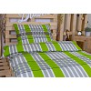 Povlečení mikrovlákno DeLuxe 140x200+70x90 Square green