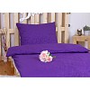 Povlečení mikrovlákno DeLuxe 140x200+70x90 Jemný ornament fialový