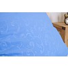Povlečení mikrovlákno DeLuxe 140x200+70x90 Jemný ornament modrý