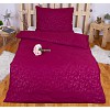 Povlečení mikrovlákno DeLuxe 140x200+70x90 Jemný ornament vínový