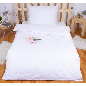 Povlečení mikrovlákno DeLuxe 140x200+70x90 Jemný ornament bílý